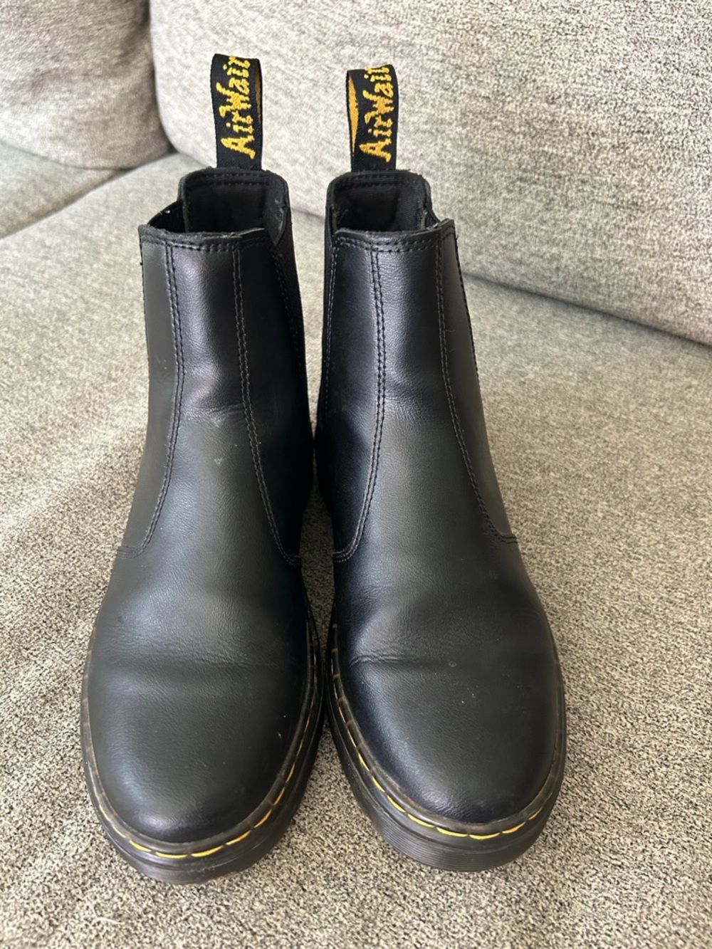 Dr Martens Dorian Black Leather Chelsea Boot Womens Size 6 - Picture 9 of 12